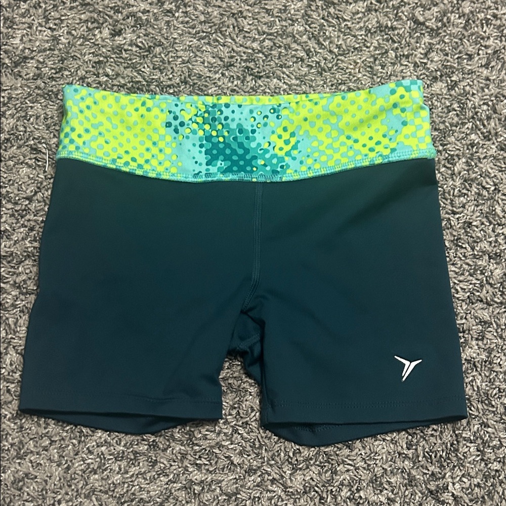 Old Navy Blue and Lime Athletic Shorts